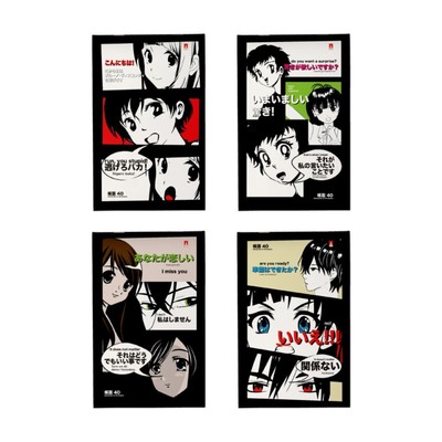 Блокнот А5, 40 листов Manga Anime, обложка картон, МИКС