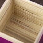 Шкатулка бамбуковая Лак 10х10х10 см УЦЕНКА - Фото 4