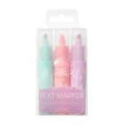 Набор маркеров-текстовыделителей 3 цвета 1-5.0 мм Flower Marker Zefir, МИКС - фото 9283088