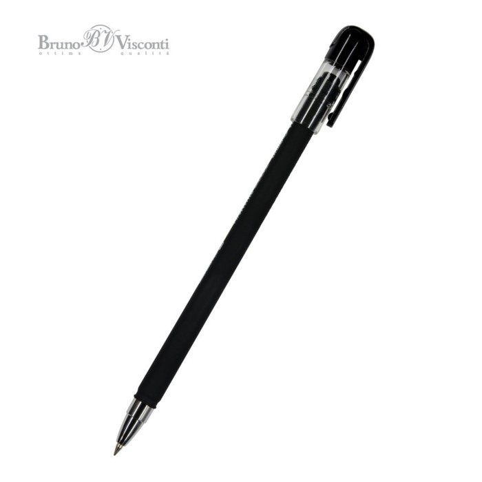 Ручка шариковая FreshWrite EasyWrite Black, узел 0.5 мм, синие пигментные чернила, корпус Soft Touch - Фото 1