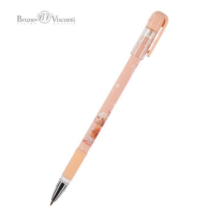 Ручка шариковая BrunoVisconti MagicWrite "Мышка с орешком", узел 0.5 мм, синие чернила, матовый корпус Soft Touch - Фото 1