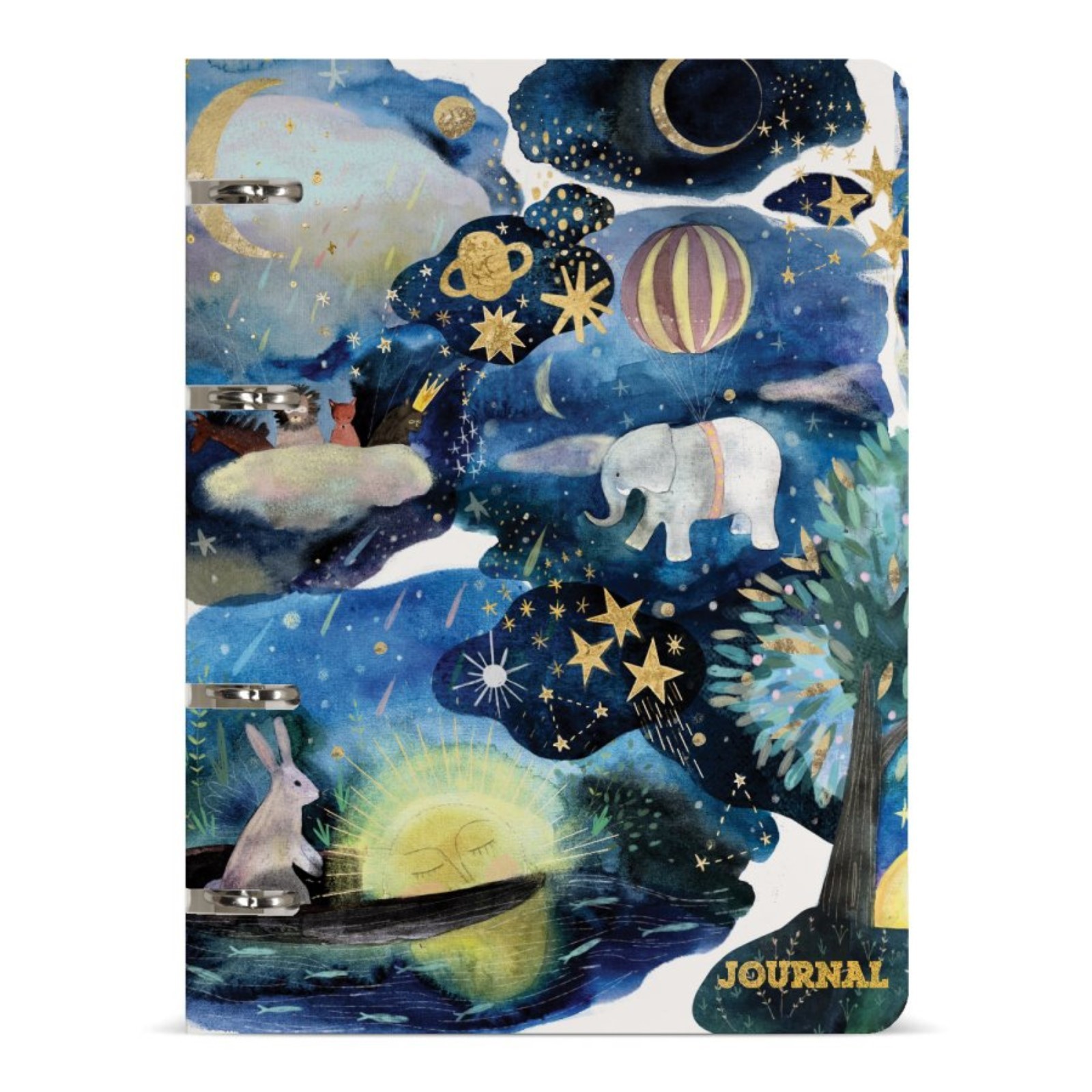 Тетрадь на кольцах, 80 листов в точку \"Сон\", обложка картон, матовая ...