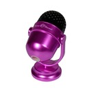 Точилка 1 отверстие с контейнером и ластиком "Микрофон", МИКС 9632849 - фото 16286167