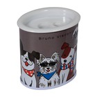 Точилка 2 отверстия с контейнером Happysharp, металлический корпус, МИКС - фото 22566986