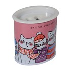 Точилка 2 отверстия с контейнером Happysharp, металлический корпус, МИКС - фото 22566987