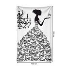 Декоративное панно с фотопечатью «Платье из бабочек», вертикальное, размер 100х150 см - Фото 2