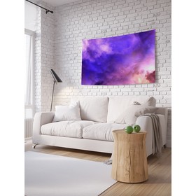 Декоративное панно с фотопечатью «Небесный дым», горизонтальное, размер 150х200 см