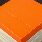 Шкатулка набор 2 шт "Оранжевый глянец" 10х10х8 см  из бамбука УЦЕНКА - Фото 1