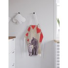 Фартук кухонный с фотопринтом «Любвеобильные коты», регулируемый, размер OS - Фото 2