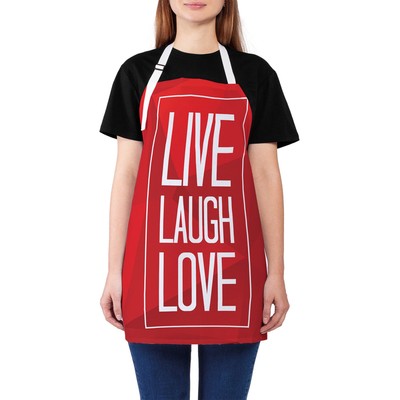 Фартук кухонный с фотопринтом «Live.Laugh.Love», регулируемый, размер OS