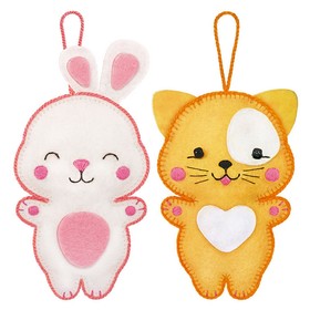 Набор для изготовления 2-х мягких игрушек «Каваии-Френдз. Кусь и Беля», фетр