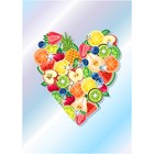Набор для изготовления коллажа «Фруктовое сердце» - Фото 2