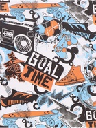 Бумага упаковочная глянцевая «Футбол», 70×100 см, 1 лист - Фото 3