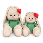 Мягкая игрушка «Зайка Ми в свитере и с сердечком на ушке», 18 см - фото 25546818