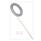 Топпер в торт «0», цвет серебро - Фото 3