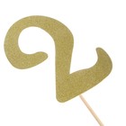 Топпер в торт «2», цвет золото - Фото 2