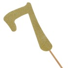 Топпер в торт «7», цвет золото - Фото 2