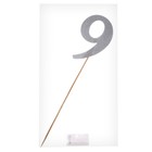 Топпер в торт «9», цвет серебро - Фото 3