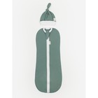 Пеленка-кокон на молнии с шапочкой Nature essence, размер 68-74, цвет зелёный - Фото 2