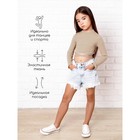 Топ для девочки с длинными рукавами Generation, рост 134 см, цвет бежевый - Фото 3