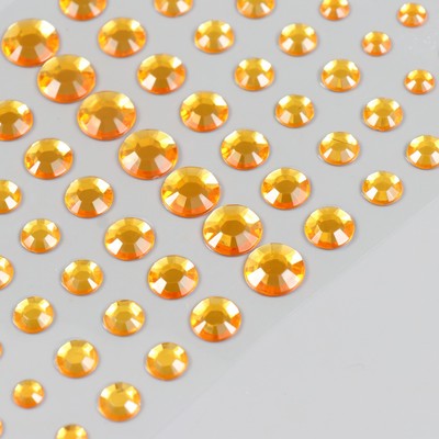 Наклейка пластик "Стразы мини, макс"  МИКС 10х20,5 см