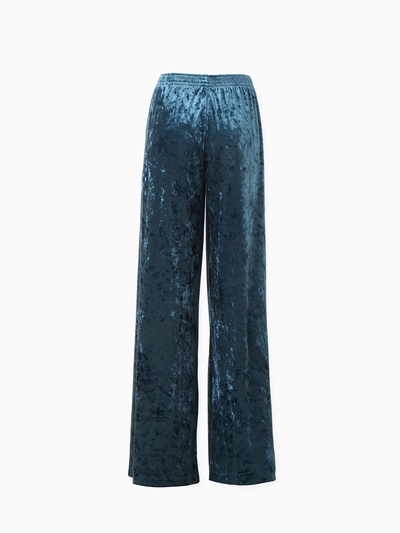 Костюм домашний женский (жакет, брюки) KAFTAN Velvet, размер 44-46, синяя