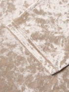 Пижама женская (футболка, шорты) KAFTAN Velvet, размер 48-50, бежевая - фото 65393201