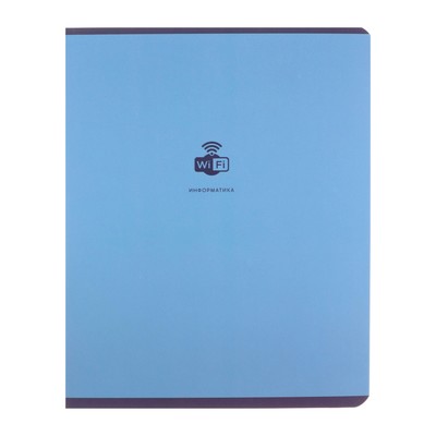 Тетрадь предметная Monocolor.Element, 48 листов в клетку "Информатика", обложка мелованный картон, ламинация софт тач, выборочный лак, блок офсет 70 г/м2