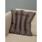 Подушка для спины с лузгой гречихи, размер 43x43 см, цвет коричневый - Фото 2