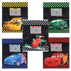 Тетрадь в линейку 12 листов, 5 видов МИКС, обложка мелованный картон, «Тачки» - Фото 3