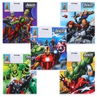 Тетрадь 18 листов, в линейку, МИКС 5 видов, обложка мелованный картон, «Мстители» - Фото 3