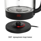 Чайник ECO-1825KE, стекло, электрический, 1.8 л, 1500 Вт, цвет чёрный - фото 51537181 Чайник ECO-1825KE, стекло, электрический, 1.8 л, 1500 Вт, цвет чёрный - фото 51537181