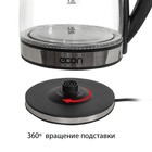 Чайник ECO-1838KE, стекло, электрический, 1.8 л, 1500 Вт, цвет чёрный - Фото 4