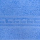 Полотенце Ocean 70х130см, синий, махра, 360г/м, хлопок 100% - Фото 3