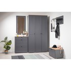 Тумба для обуви Остин 13.257, 800х419х437, Серый графит/Дуб Вотан - фото 22224759