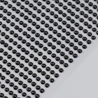 Полубусины самоклеющиеся d 4 мм, черный - фото 10497534