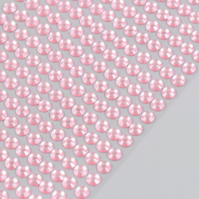 Полубусины самоклеющиеся d 6 мм, розовый