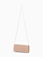 Сумка-клатч женская вечерняя на магните, на сребристой цепочке, блестящая, золотистая - фото 61558144