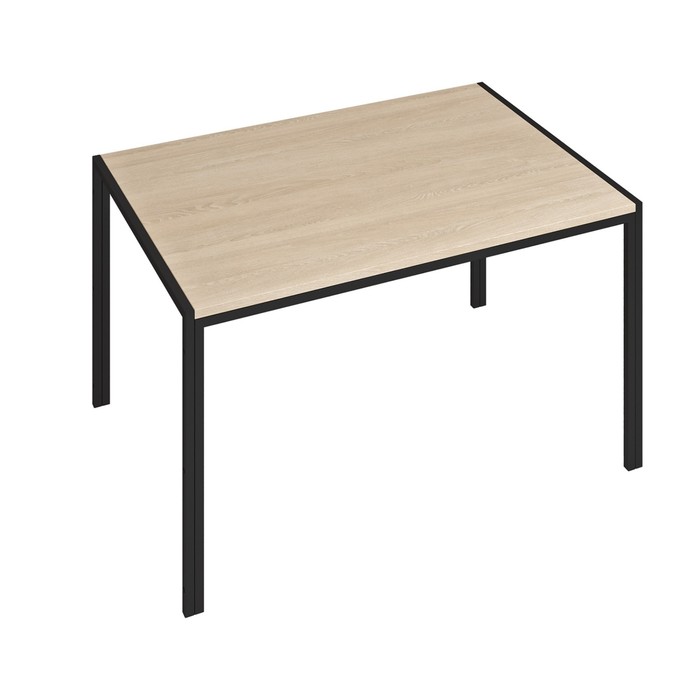 Стол обеденный «Аликанте», 1100×750×750 мм, ЛДСП / металл, цвет дуб сонома / чёрный - Фото 1