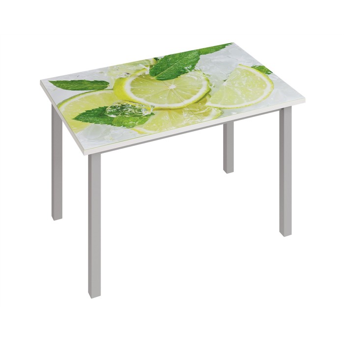 Раздвижной стол «Фристайл 3», 1000/1420×632×745 мм, ЛДСП / стекло / металл, цвет лайм - Фото 1
