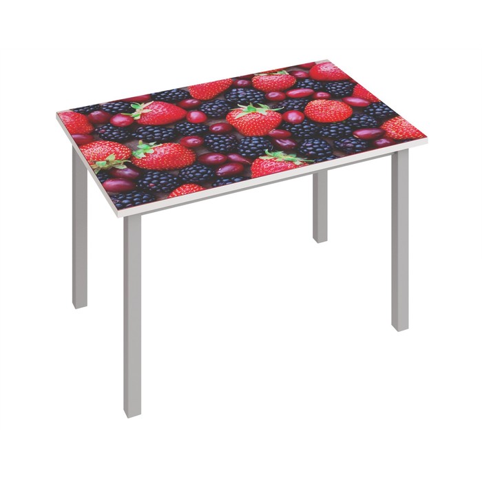 Раздвижной стол «Фристайл 3», 1000/1420×632×745 мм, ЛДСП / стекло / металл, цвет ягоды - Фото 1