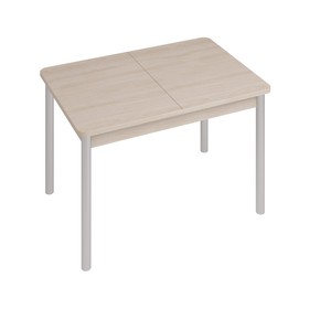 Раздвижной стол «Ирбис», 980(1420)×660×750 мм, ЛДСП / металл, цвет ясень шимо светлый