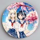 Тарелка одноразовая бумажная "Аниме", 18 см (комплект 10 шт) - фото 24369275