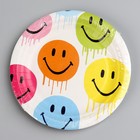 Тарелка одноразовая бумажная «Смайл», 18 см - Фото 6
