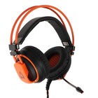 Наушники CANYON Corax GH-5A, игровые, микрофон, 2x3.5 мм + USB, 2м, чёрно-оранжевые - фото 51310511 Наушники CANYON Corax GH-5A, игровые, микрофон, 2x3.5 мм + USB, 2м, чёрно-оранжевые - фото 51310511