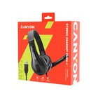 Наушники CANYON CHSU-1, компьютерные, микрофон, USB, 110 дБ, 32 Ом, 3.5 мм, 2 м, черные - фото 51310540 Наушники CANYON CHSU-1, компьютерные, микрофон, USB, 110 дБ, 32 Ом, 3.5 мм, 2 м, черные - фото 51310540
