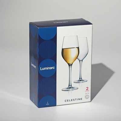 Набор стеклянных бокалов для вина «Селестин», 350 мл, 2 шт