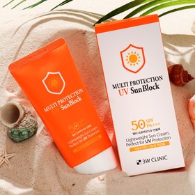 Солнцезащитный крем для лица,3W Clinic Multi Protection UV Sun Block SPF50+/PA, 70 мл 9561015