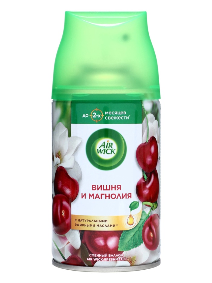 Сменный баллон Airwick Freshmatic "Розовая магнолия и цветущая вишня", 250 мл - Фото 1