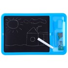 Доска для рисования мелом и маркером, Синий трактор - Фото 4
